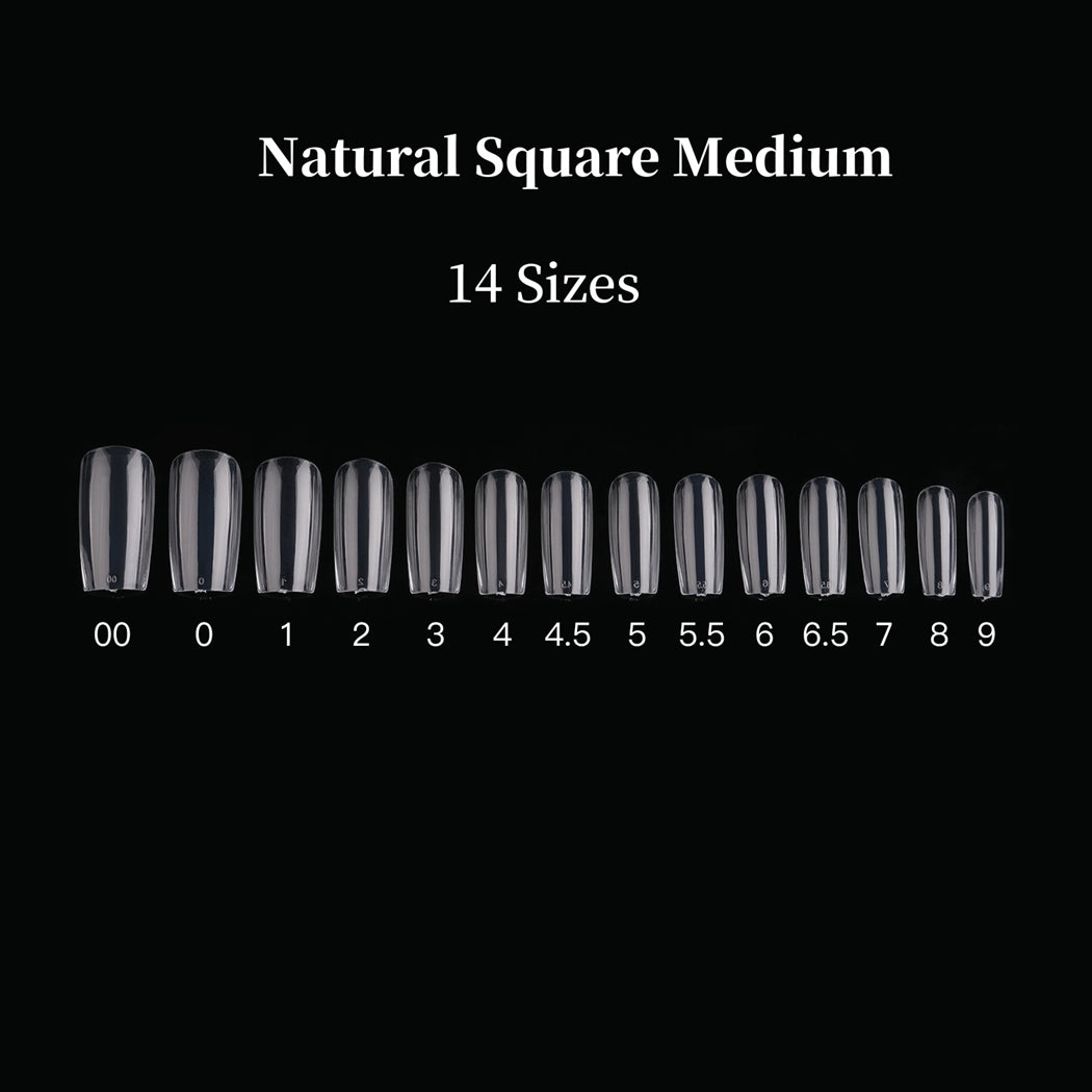 GelX Natural Square Medium 14 size 600 pcs